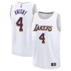 Incantevole Duraturo Lussuoso Dalton Knecht Los Angeles Lakers Fast Break Replica Player Jersey Association Edition White per gli appassionati