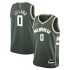 Trendy Damian Lillard Milwaukee Bucks Nike Youth Swingman Jersey Icon Edition Hunter Green per gli appassionati