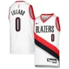 Stupendo Damian Lillard Portland Trail Blazers Nike Youth Swingman Jersey Association Edition White per gli appassionati