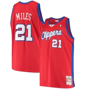 Delizioso Darius Miles LA Clippers Hardwood Classics Swingman Jersey Red per gli appassionati