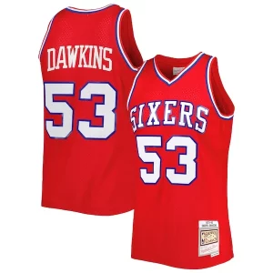 Lussuoso Cool Darryl Dawkins Philadelphia 76ers Hardwood Classics 1979/80 Swingman Jersey Red per gli appassionati