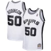 Comodo Trendy David Robinson San Antonio Spurs 1998/99 Hardwood Classics Swingman Jersey White per gli appassionati