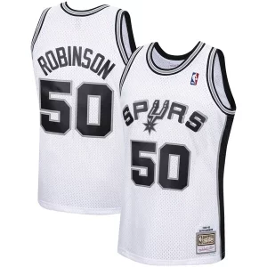 Comodo Trendy David Robinson San Antonio Spurs 1998/99 Hardwood Classics Swingman Jersey White per gli appassionati