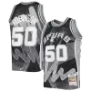 Elegante David Robinson San Antonio Spurs Hardwood Classics 1998/99 Hyper Hoops Swingman Jersey Black per gli appassionati