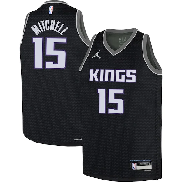 Robusto Comodo Gorgeous Davion Mitchell Sacramento Kings Jordan Brand Youth Swingman Jersey Statement Edition Black per gli appassionati