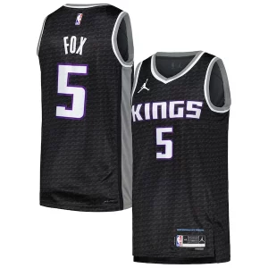 Delizioso Accattivante Robusto De'Aaron Fox Sacramento Kings Jordan Brand Swingman Player Jersey Statement Edition Black per gli appassionati