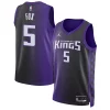 Fascinante De'Aaron Fox Sacramento Kings Jordan Brand Unisex Swingman Jersey Statement Edition Purple per gli appassionati