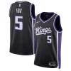 Robusto Prestigioso De'Aaron Fox Sacramento Kings Nike Unisex Swingman Jersey Association Edition Black per gli appassionati
