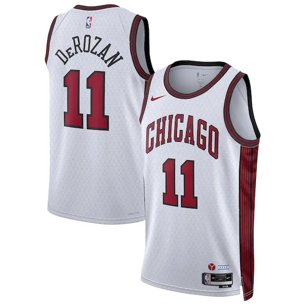 Gorgeous Accattivante DeMar DeRozan Chicago Bulls Nike Unisex 2022/23 Swingman Jersey City Edition White per gli appassionati