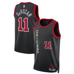 Versatile DeMar DeRozan Chicago Bulls Nike Unisex 2023/24 Swingman Jersey Black City Edition per gli appassionati