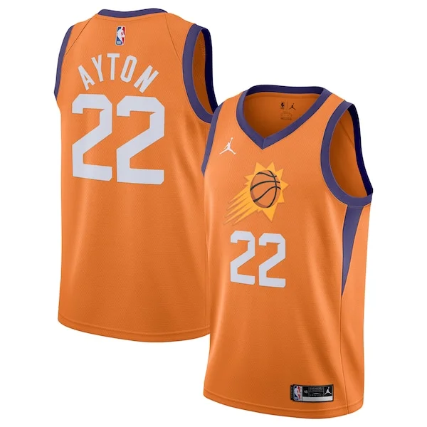 Versatile Deandre Ayton Phoenix Suns Jordan Brand 2020/21 Swingman Jersey Statement Edition Orange per gli appassionati