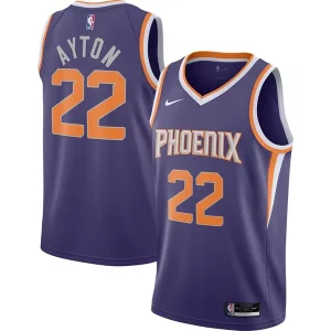 Trendy Deandre Ayton Phoenix Suns Nike 2020/21 Swingman Player Jersey Icon Edition Purple per gli appassionati