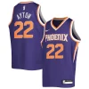 Elegante Carino Deandre Ayton Phoenix Suns Nike Youth Swingman Jersey Icon Edition Purple/White per gli appassionati