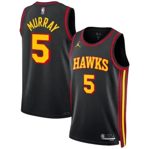 Raffinato Lussuoso Dejounte Murray Atlanta Hawks Jordan Brand Unisex Swingman Jersey Statement Edition Black per gli appassionati