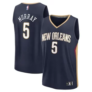 Splendido Robusto Dejounte Murray New Orleans Pelicans Fast Break Replica Player Jersey Icon Edition Navy per gli appassionati