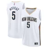 Fascinante Sofisticato Classico Dejounte Murray New Orleans Pelicans Fast Break Replica Player Jersey Association Edition White per gli appassionati