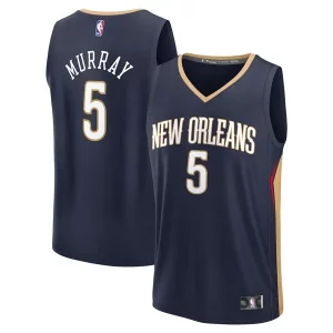 Meraviglioso Stupendo Dejounte Murray New Orleans Pelicans Youth Fast Break Replica Player Jersey Icon Edition Navy per gli appassionati