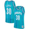 Incantevole Splendido Bellissimo Dell Curry Charlotte Hornets 1992/93 Hardwood Classics Swingman Jersey Teal per gli appassionati