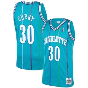Incantevole Splendido Bellissimo Dell Curry Charlotte Hornets 1992/93 Hardwood Classics Swingman Jersey Teal per gli appassionati