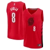 Classico Pratico Deni Avdija Portland Trail Blazers Fast Break Player Jersey Statement Edition Red per gli appassionati