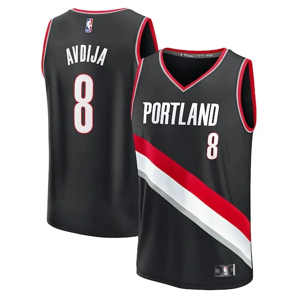Cool Deni Avdija Portland Trail Blazers Fast Break Replica Player Jersey Icon Edition Black per gli appassionati