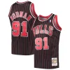 Ottimo Cool Sofisticato Dennis Rodman Chicago Bulls Hardwood Classics Swingman Jersey Black per gli appassionati