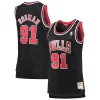 Gorgeous Dennis Rodman Chicago Bulls Women's Hardwood Classics Swingman Jersey Black per gli appassionati