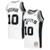 Fantastico Dennis Rodman San Antonio Spurs 2001/02 Hardwood Classics Swingman Jersey White per gli appassionati