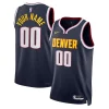 Ottimo Versatile Denver Nuggets Nike Unisex Swingman Custom Jersey Navy Icon Edition per gli appassionati