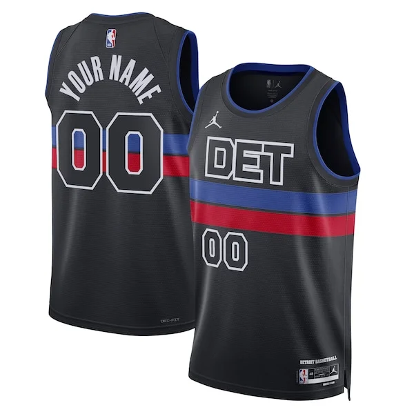 Resistente Detroit Pistons Jordan Brand Unisex 2022/23 Swingman Custom Jersey Statement Edition Blue per gli appassionati