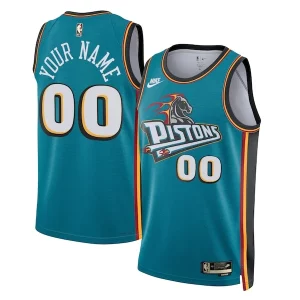 Lussuoso Resistente Detroit Pistons Nike Unisex 2022/23 Custom Swingman Jersey Classic Edition Teal per gli appassionati