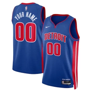 Duraturo Meraviglioso Detroit Pistons Nike Unisex Swingman Custom Jersey Blue Icon Edition per gli appassionati