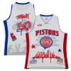 Resistente Attraente Detroit Pistons x Tats Cru Hardwood Classics Fashion Jersey White per gli appassionati