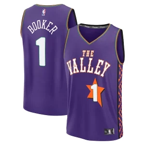 Bellissimo Versatile Resistente Devin Booker Phoenix Suns Youth 2024/25 Fast Break Player Jersey City Edition Purple per gli appassionati