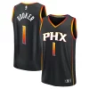 Ottimo Robusto Devin Booker Phoenix Suns Fast Break Replica Player Jersey Statement Edition Black per gli appassionati