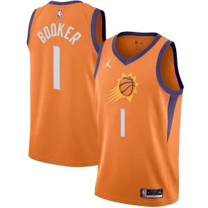 Pratico Devin Booker Phoenix Suns Jordan Brand 2020/21 Swingman Jersey Statement Edition Orange per gli appassionati