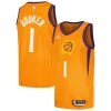 Accattivante Carino Devin Booker Phoenix Suns Jordan Brand Swingman Player Jersey Statement Edition Orange per gli appassionati