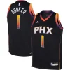 Accattivante Incantevole Bellissimo Devin Booker Phoenix Suns Jordan Brand Youth Swingman Jersey Statement Edition Black per gli appassionati