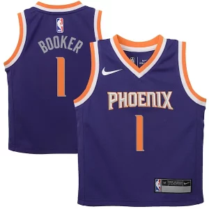 Fascinante Fantastico Devin Booker Phoenix Suns Nike Preschool Replica Jersey Purple Icon Edition per gli appassionati