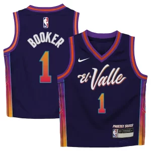 Gorgeous Delizioso Devin Booker Phoenix Suns Nike Preschool Swingman Replica Jersey City Edition Purple per gli appassionati