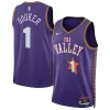 Bellissimo Comodo Devin Booker Phoenix Suns Nike Unisex 2024/25 Swingman Player Jersey City Edition Purple per gli appassionati