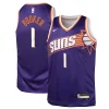 Splendido Robusto Devin Booker Phoenix Suns Nike Youth Swingman Jersey Icon Edition Purple per gli appassionati
