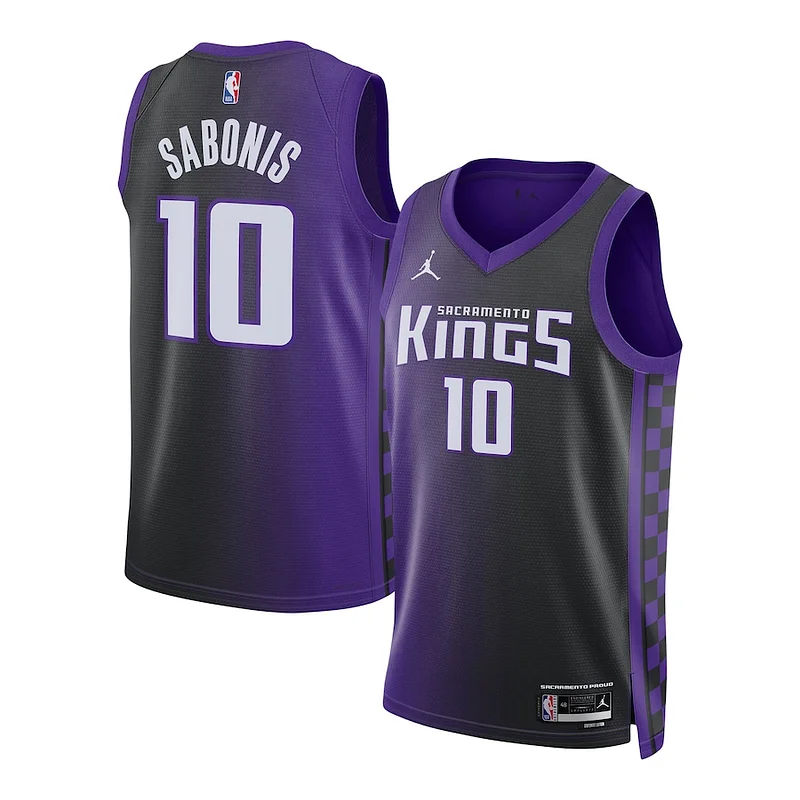 Incantevole Domantas Sabonis Sacramento Kings Jordan Brand Unisex Swingman Jersey Statement Edition Purple per gli appassionati
