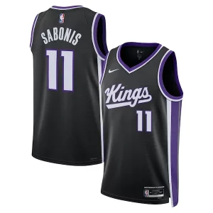 Accattivante Magnifico Eccezionale Domantas Sabonis Sacramento Kings Nike Unisex Swingman Player Jersey Icon Edition Black per gli appassionati