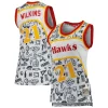 Comodo Ottimo Bellissimo Dominique Wilkins Atlanta Hawks Women's 1986 Doodle Swingman Jersey White per gli appassionati