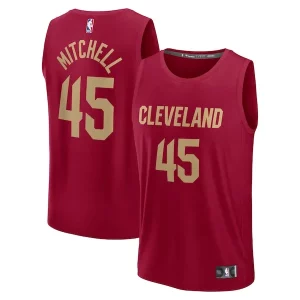 Gorgeous Stupendo Accattivante Donovan Mitchell Cleveland Cavaliers Youth Fast Break Replica Player Jersey Icon Edition Wine per gli appassionati