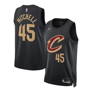 Fascinante Incantevole Trendy Donovan Mitchell Cleveland Cavaliers Jordan Brand Unisex Swingman Jersey Statement Edition Black per gli appassionati