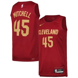 Fantastico Donovan Mitchell Cleveland Cavaliers Nike Swingman Player Jersey Icon Edition Wine per gli appassionati