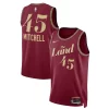 Eccezionale Donovan Mitchell Cleveland Cavaliers Nike Unisex 2023/24 Swingman Jersey Wine City Edition per gli appassionati