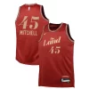 Magnifico Donovan Mitchell Cleveland Cavaliers Nike Youth Swingman Replica Jersey City Edition Wine per gli appassionati